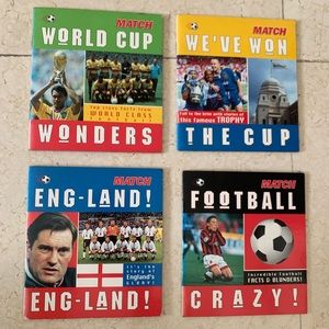 Match Football Soccer Magazine-4 books a set